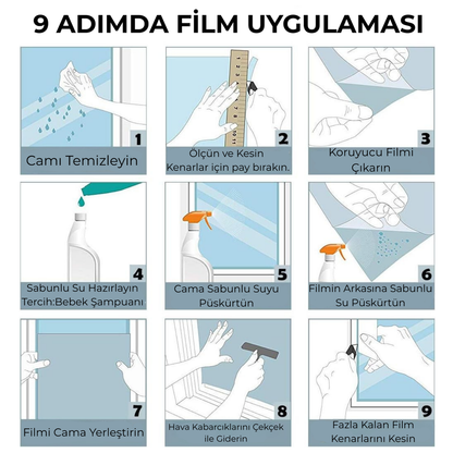 Viya Home® Aynalı Cam Filmi